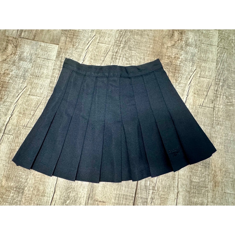 Vintage Reebok Pleated Tennis Skirt Womens Black Size 4 Mini Athletic Preppy‎
